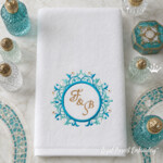 Moroccan Monogram Frame Machine Embroidery Design