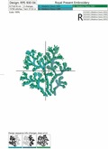 Machine Embroidery Design Ocean Corals
