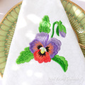Machine Embroidery Design Pansy