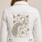 Chinoiserie Peacock Machine Embroidery Design with Floral Branches – 3 Sizes