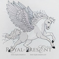 Machine Embroidery Design Pegasus