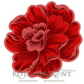 Machine Embroidery Design Peony - 3 sizes