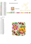 Machine Embroidery Design Petrykivka painting