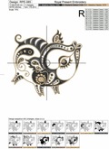 Machine Embroidery Design Pig - Chinese horoscope animal sign