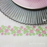 Thin Pink Roses Border - 2 sizes