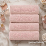 Classic Ornamental Towel Borders Machine Embroidery Design Set - 4 sizes