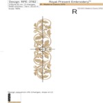 Classic Ornamental Towel Borders Machine Embroidery Design Set - 4 sizes