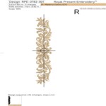 Classic Ornamental Towel Borders Machine Embroidery Design Set - 4 sizes