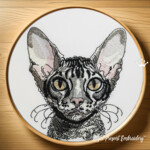 Pocket Cornish Rex Cat Portrait - 4 sizes