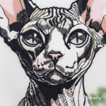 Sphinx Cat Portrait - 4 sizes