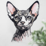 Sphinx Cat Portrait - 4 sizes