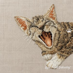 Pocket Cat Machine Embroidery Design