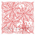 Machine Embroidery Design Poinsettia