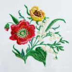Poppies and lilies of the valley - 2 sizes