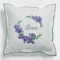 Machine Embroidery Design Purple Freesia Blank Monogram - 4 in 1