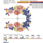 Elegant Roses for Monogram - 4 sizes