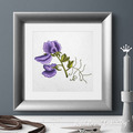 Purple Sweet Pea Machine Embroidery Design