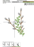Machine Embroidery Design Pussy-willow