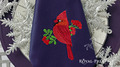 Machine Embroidery Design Red Cardinal - 2 sizes