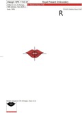 Machine Embroidery Design Red Lips - 5 sizes