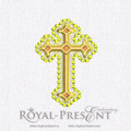 Machine Embroidery Design Retro Cross