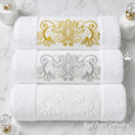 Golden Palace Floral Ornamental Border Machine Embroidery Design – 3 sizes