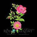 Rosehip Bouquet Machine Embroidery Design - 2 sizes