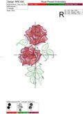 Machine Embroidery Design Roses
