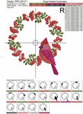 Winter Bird and Rowan Frame - 3 sizes