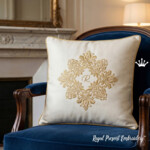 Ornamental Damask Frame for Monogram