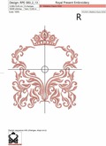 Machine Embroidery Design Royal graceful frame - 2 sizes