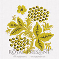 Russian Folk Rowan Khokhloma Machine Embroidery Design