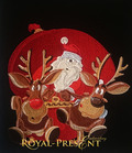 Machine Embroidery Design Santa carries gifts - 2 sizes