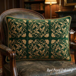 Seamless floral background pattern - 4 sizes