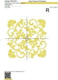 Machine Embroidery Design Seamless floral background pattern
