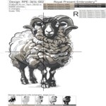 Horned ram large - 4 sizes