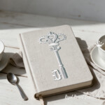 Silver Key with Crowned Heart Machine Embroidery Design – 2 Sizes