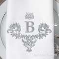 Silver monogram frame with crown - 2 sizes