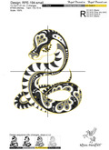 Snake Chinese horoscope - 2 sizes
