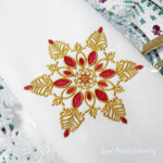 Jewelry Golden Ruby Snowflake - 4 sizes