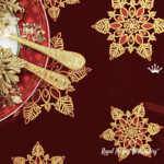 Jewelry Golden Ruby Snowflake - 4 sizes