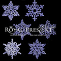 Machine Embroidery Design - Snowflakes Set