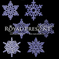 Machine Embroidery Design - Snowflakes Set