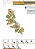 Sunflowers garland - 4 sizes