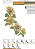 Sunflowers garland - 4 sizes