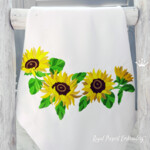 Sunflowers garland - 4 sizes