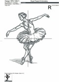 Durer's style Swan Lake Ballerina - 7 sizes