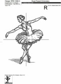 Durer's style Swan Lake Ballerina - 7 sizes