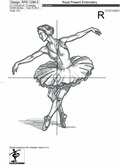 Durer's style Swan Lake Ballerina - 7 sizes