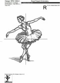 Durer's style Swan Lake Ballerina - 7 sizes
